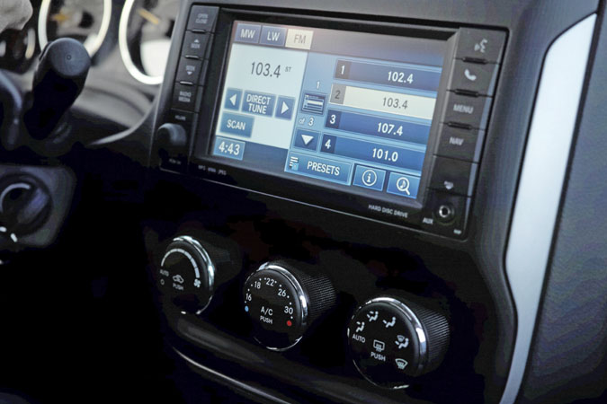 modern car stereo