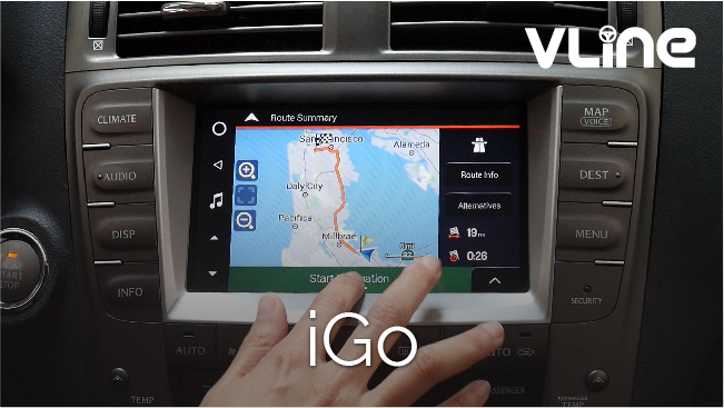 GROM Audio VLine Infotainment System Upgrade iGo Navigation