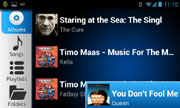 AALinQ - Android mobile in-car music mobile app - album screen horizontal