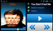 AALinQ - Android mobile in-car music mobile app - main screen horizontal