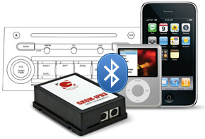 GROM-IPD3: AUX-IN MP3 Bluetooth Car Stereo Integration