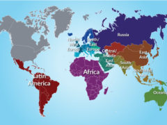 World Map by Regions