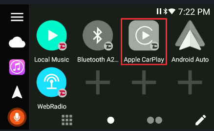 VLine VL2 CarPlay Settings Screen