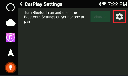 CarPlay Settings on VLine VL2