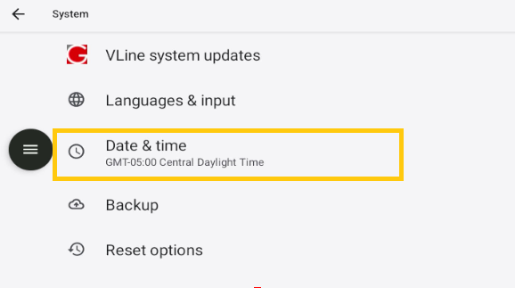 System Settings VLine