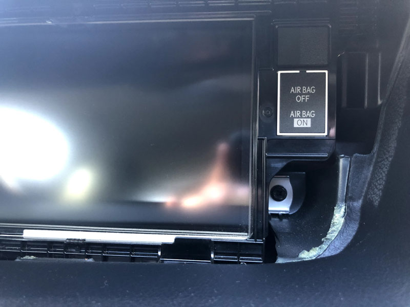 Lexus ES350 2014 display exposed