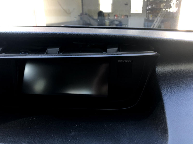 Lexus ES350 2014 display removed