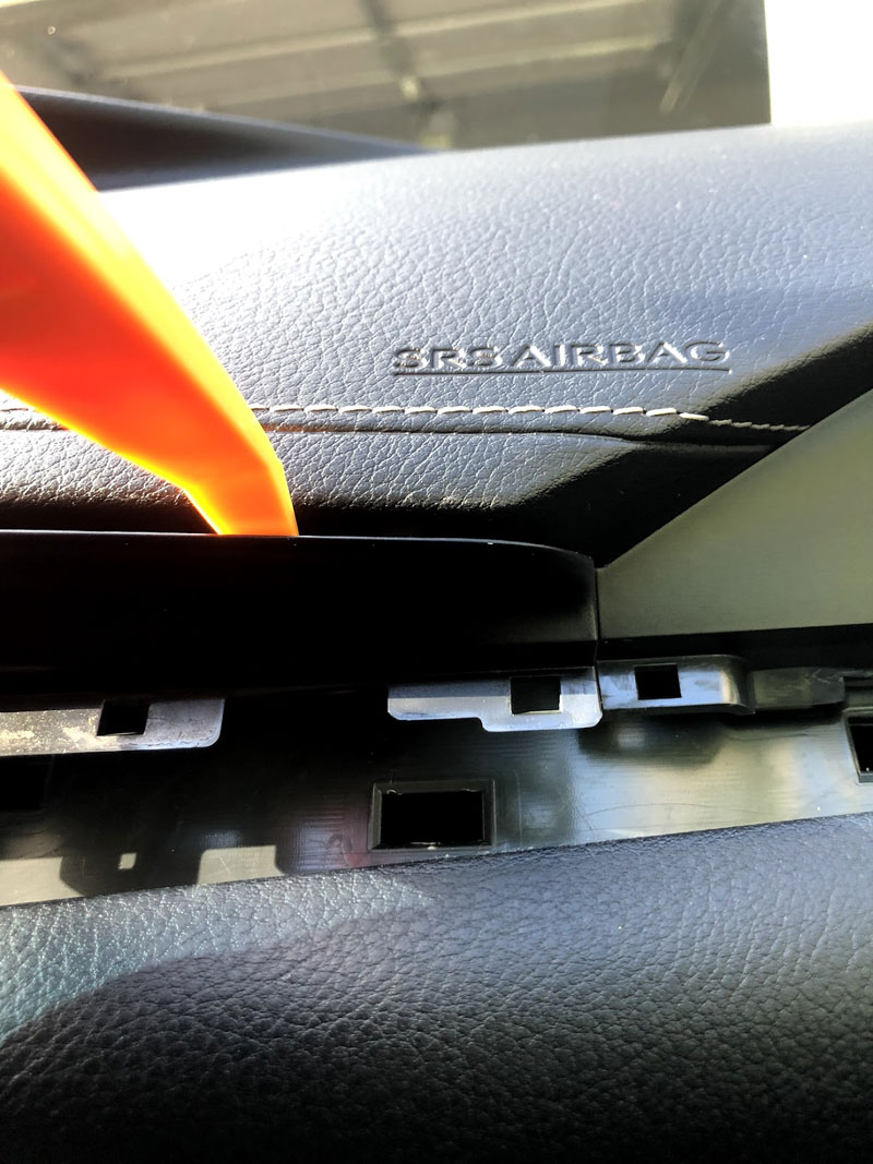 Lexus ES350 2014 vent clock trim panel removal