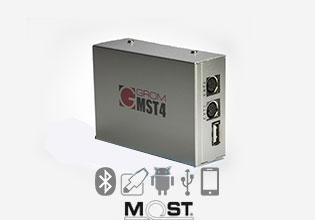 GROM-MST4 for optical fiber (MOST) stereos - Android Bluetooth iPod iPhone car adapter