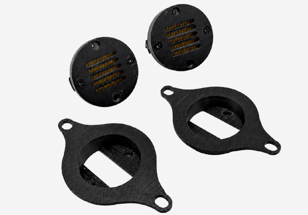 AMT40 Tweeters Door Pillar Speakers 1-inch 4 Ohms with mounting plates, a set of two