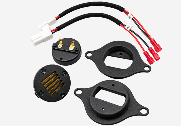 AMT Tweeters Door Pillar Speakers 1-inch 4 Ohms with mounting plates, a set of two