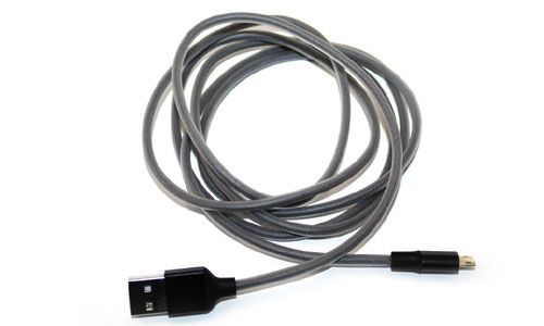 Reversible Micro USB braided cable