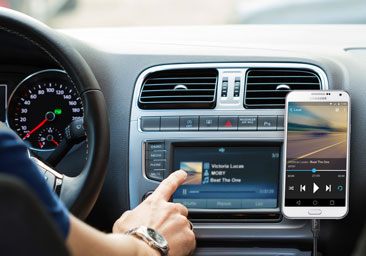 Câble type C personnalisable Apple CarPlay et Android Auto logo