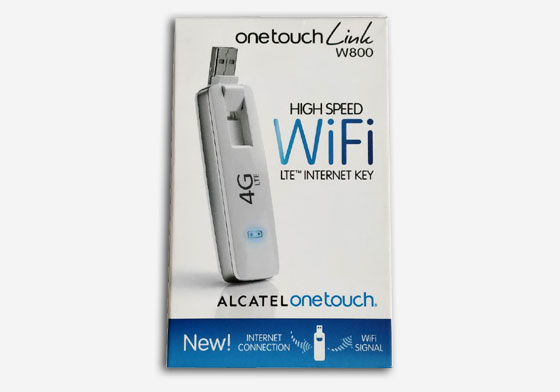 Alcatel W800O 4G LTE Cat4 WiFi Dongle Unlock LTE USA, Latin, Caribbean & Europe Bands 
