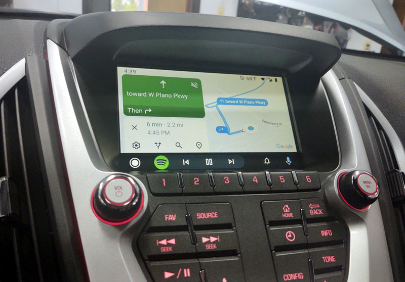 CarPlay Maps on GMC Chevrolet Buick Mylink/IntelliLink 7/8-inch screen with GROM VLine VL2