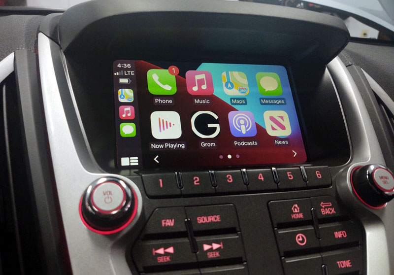 CarPlay on GMC Chevrolet Buick Mylink/IntelliLink 7/8-inch screen with GROM VLine VL2