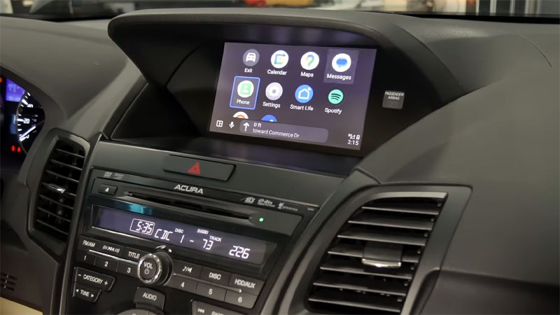 Android Auto on Acura RDX 2013-2015 nav stereo with GROM VLine VL2