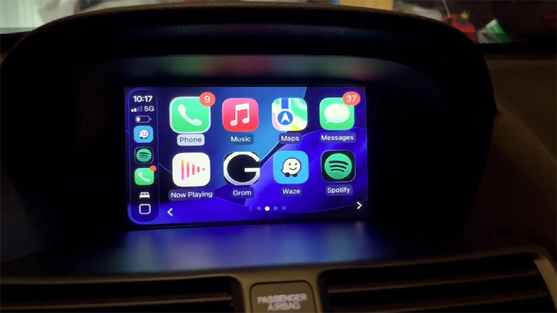 CarPlay on Acura TL 2012-2015 with factory nav stereo with GROM VLine VL2