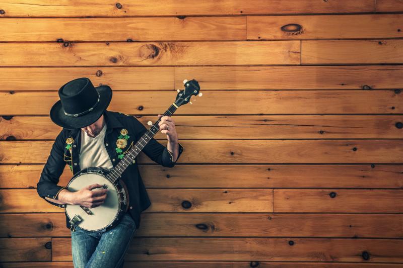 Country Music man with guitar