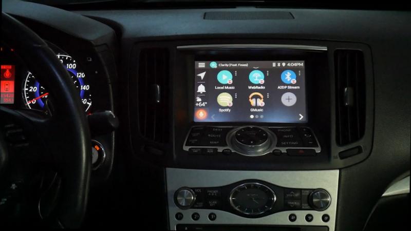 VLine Infotainment System in Inftinii G37 Coupe