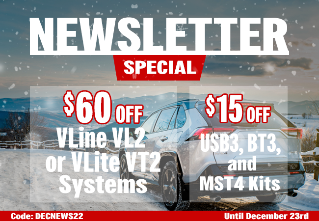 GROM Newsletter Special - $60 off VLine or VLite system, $15 off GROM USB Bluetooth car kits