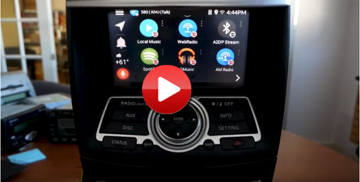 Nissan Infiniti without navigation - VLine Development Demo Video -Add Google Maps