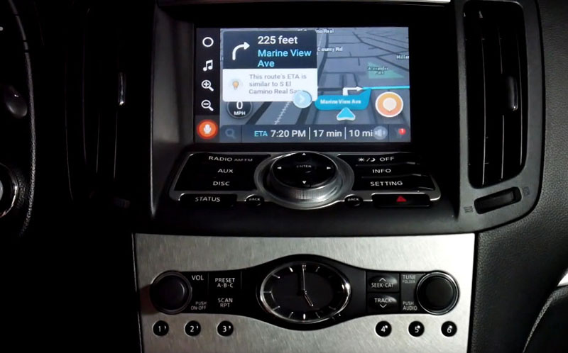 VLine Infotainment System for Infiniti without navigation - upgrade to Waze