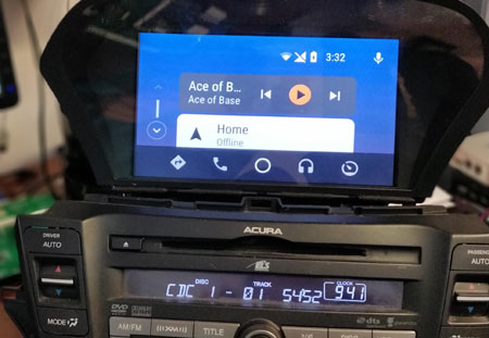 Android Auto on Acura stereo with VLine System