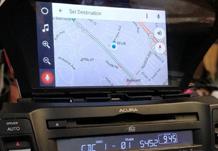 Google Maps on Acura Stereo with VLine Infotainment System